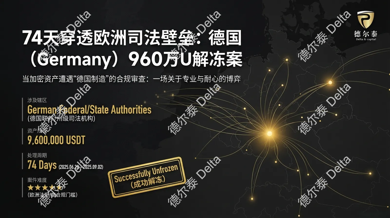 74天穿透欧洲司法壁垒：德国960万USDT资产全额解冻纪实